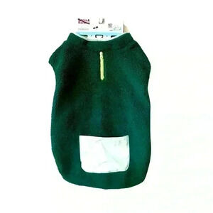 Boots And Barkley Dog Sherpa Vest Large Green For Medium Breeds NWT
